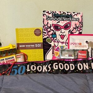 Hallmark Birthday Party Supplies - Black, Pink, Yellow